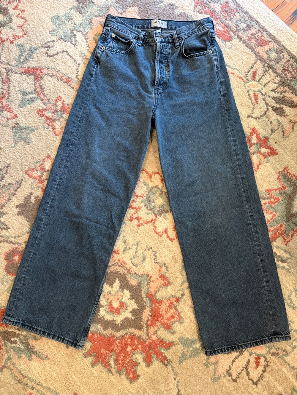 Agolde Men's Straight Jeans in Deep Indigo Wash